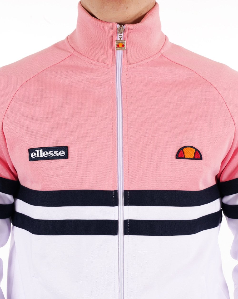 Ellesse Rimini Track Top White/Pink - Image 2