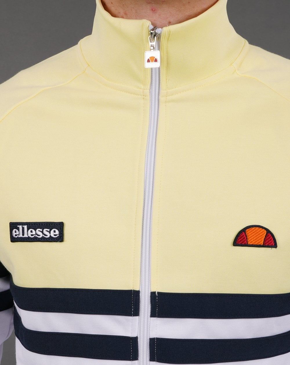 Ellesse Rimini Track Top White/Yellow - Image 2