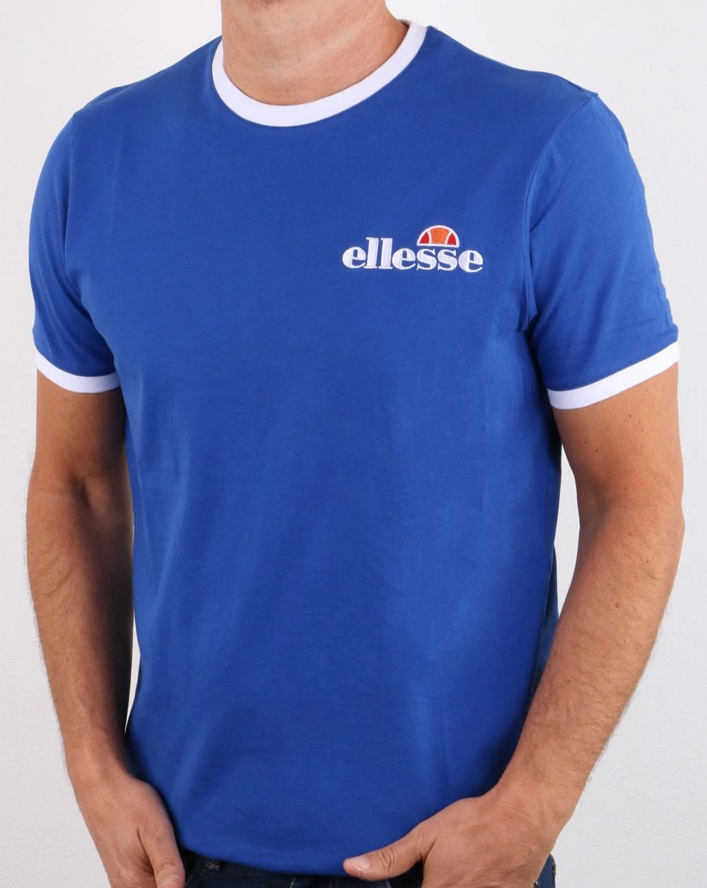 Ellesse Ringer T Shirt Blue - Image 2