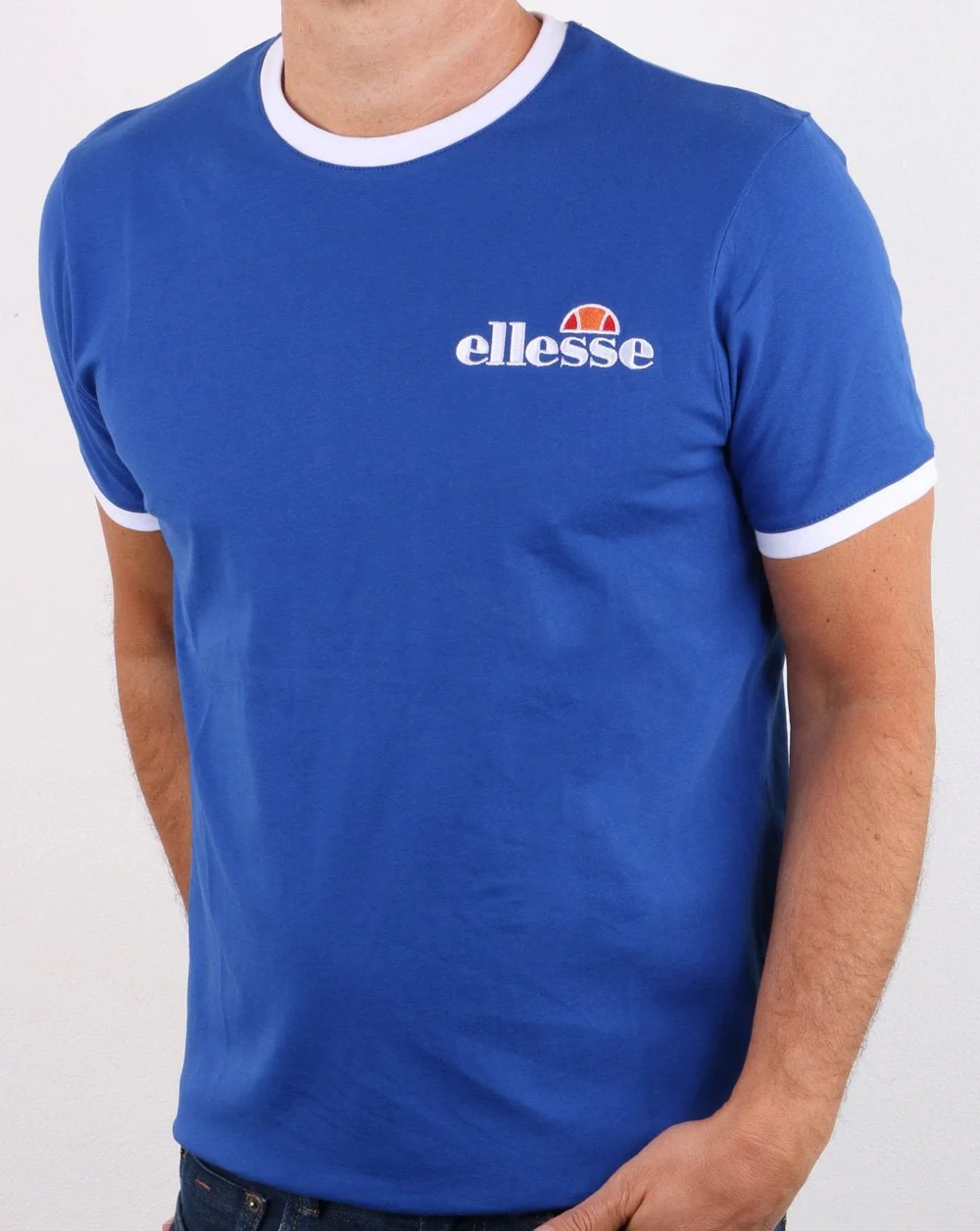 Ellesse Ringer T Shirt Blue - Image 3