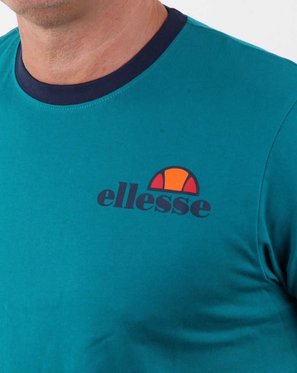 Ellesse Ringer T Shirt Fanfair Green - Image 2