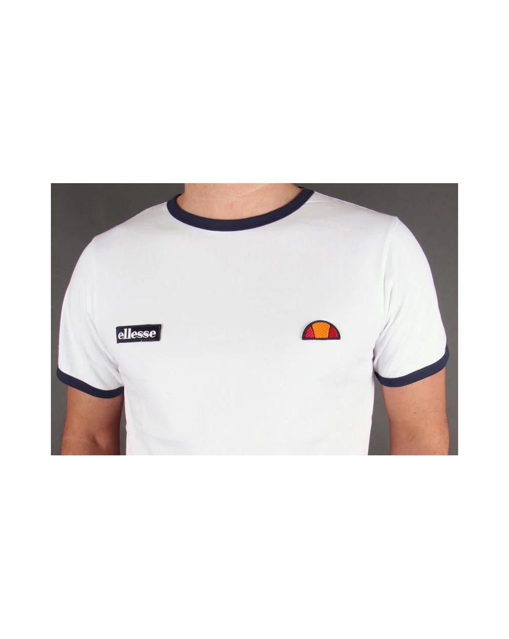 Ellesse Ringer T-shirt White - Image 2