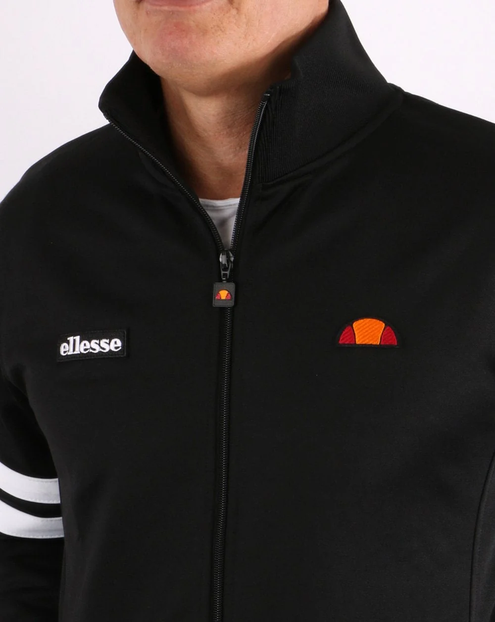 Ellesse Roma Track Top Black/White - Image 2