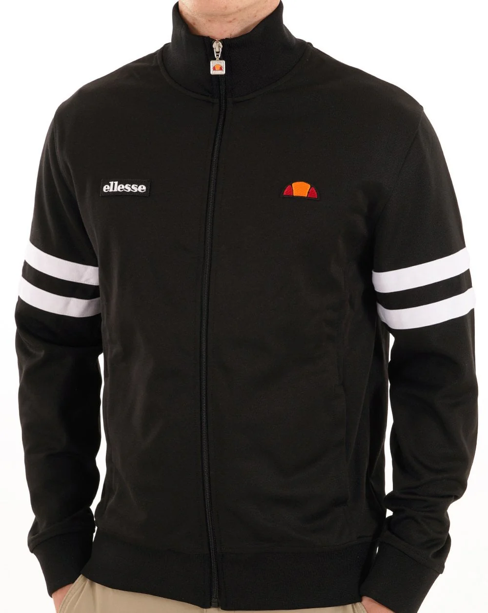 Ellesse Roma Track Top Black/White - Image 2