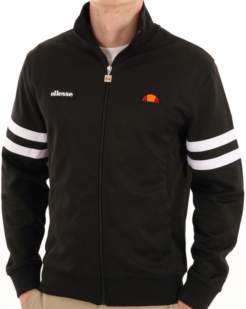 Ellesse Roma Track Top Black/White - Image 3