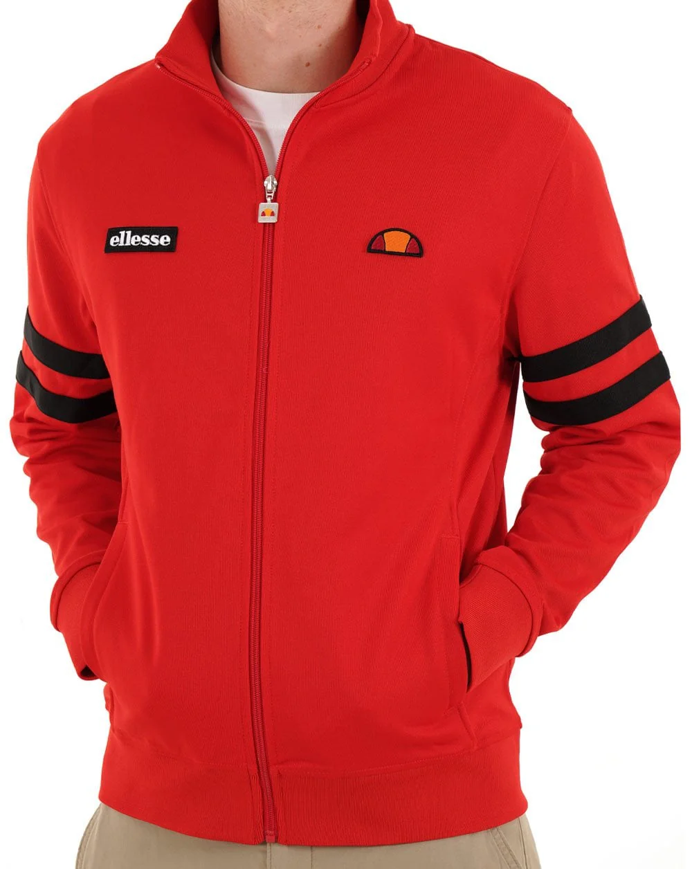 Ellesse Roma Track Top Red/Black - Image 2