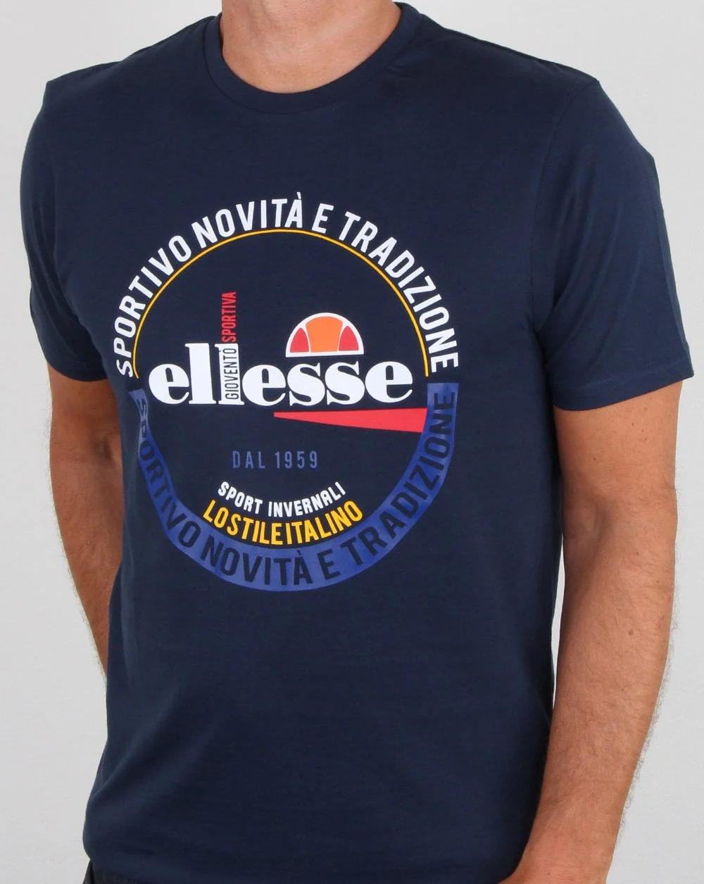 Ellesse Rombio T Shirt Navy