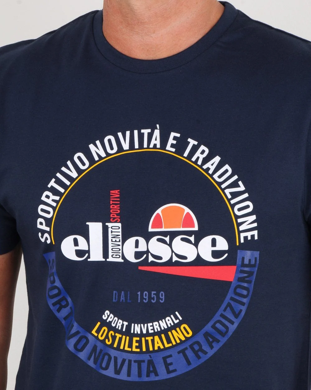 Ellesse Rombio T Shirt Navy - Image 2