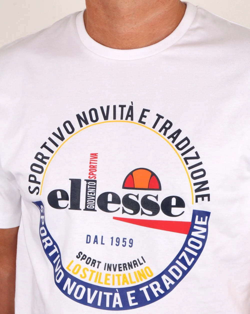Ellesse Rombio T Shirt White - Image 2