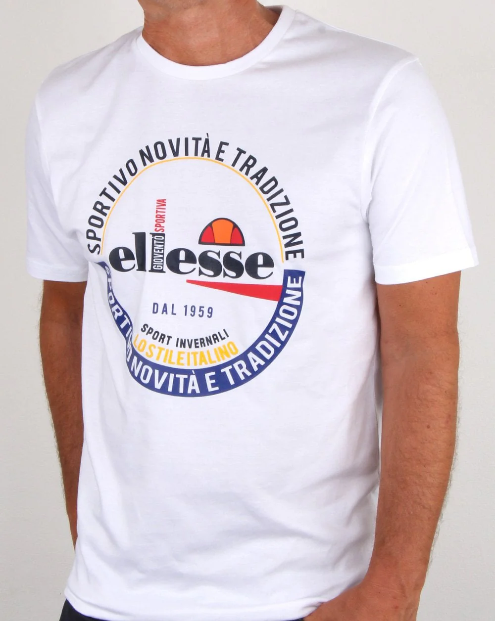 Ellesse Rombio T Shirt White - Image 3