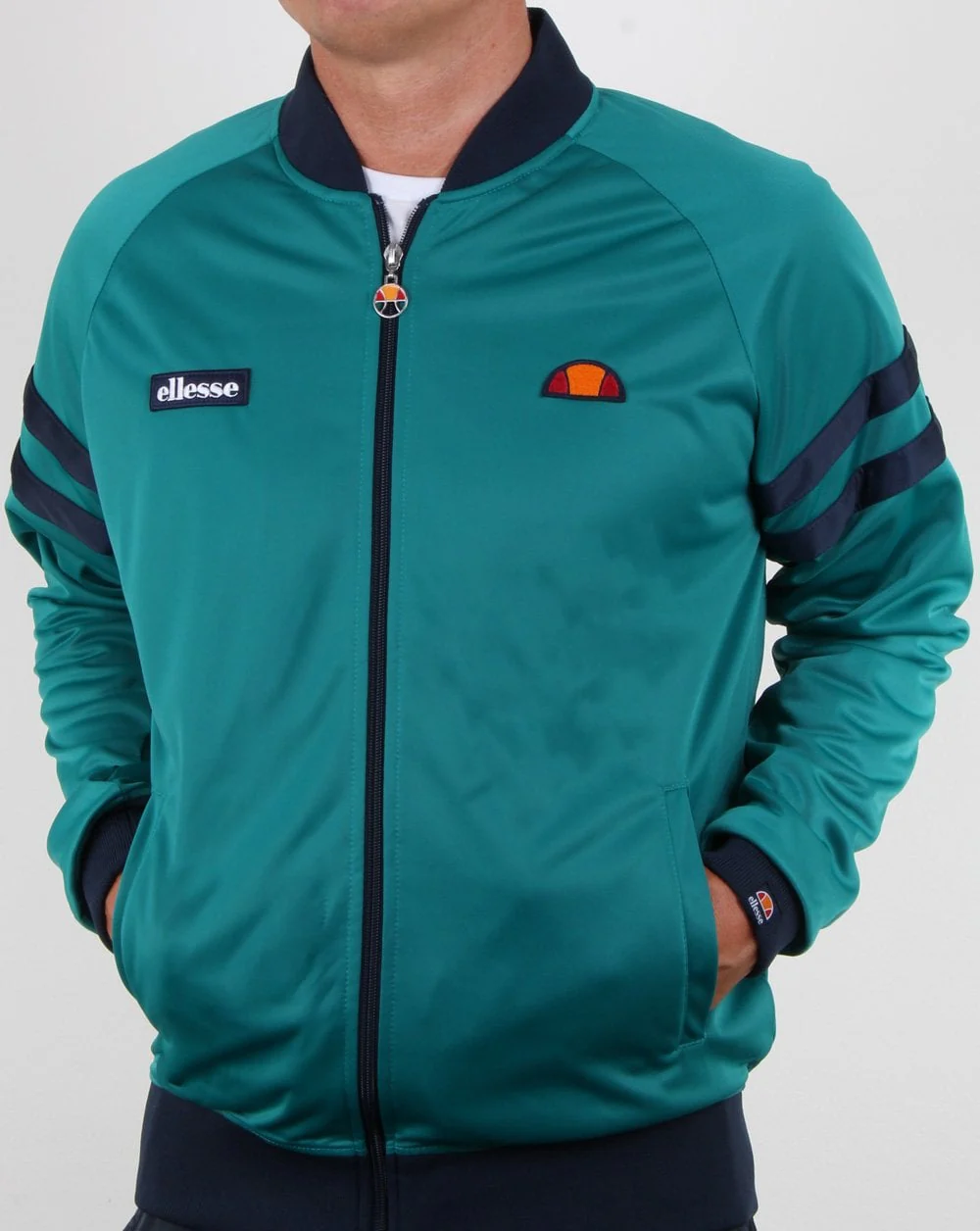 Ellesse Romeo Track Top Fanfair Green/navy - Image 3