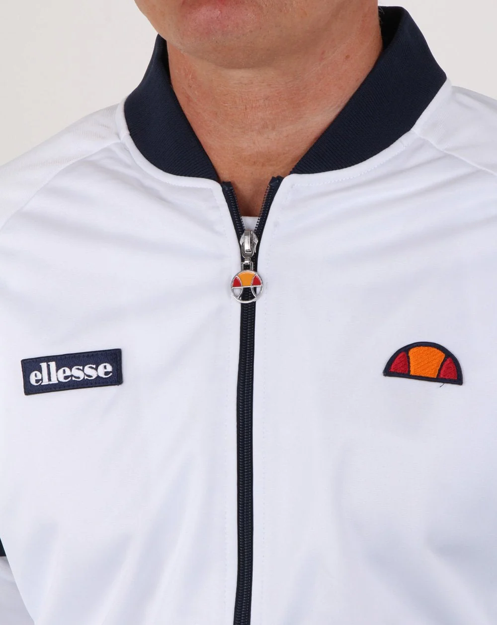 Ellesse Romeo Track Top White/navy - Image 2