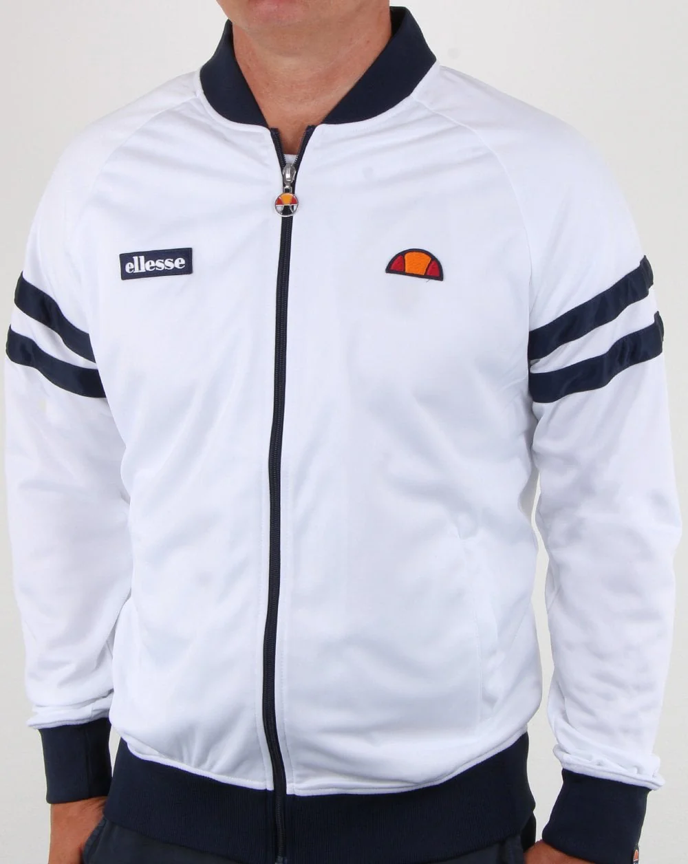 Ellesse Romeo Track Top White/navy - Image 3