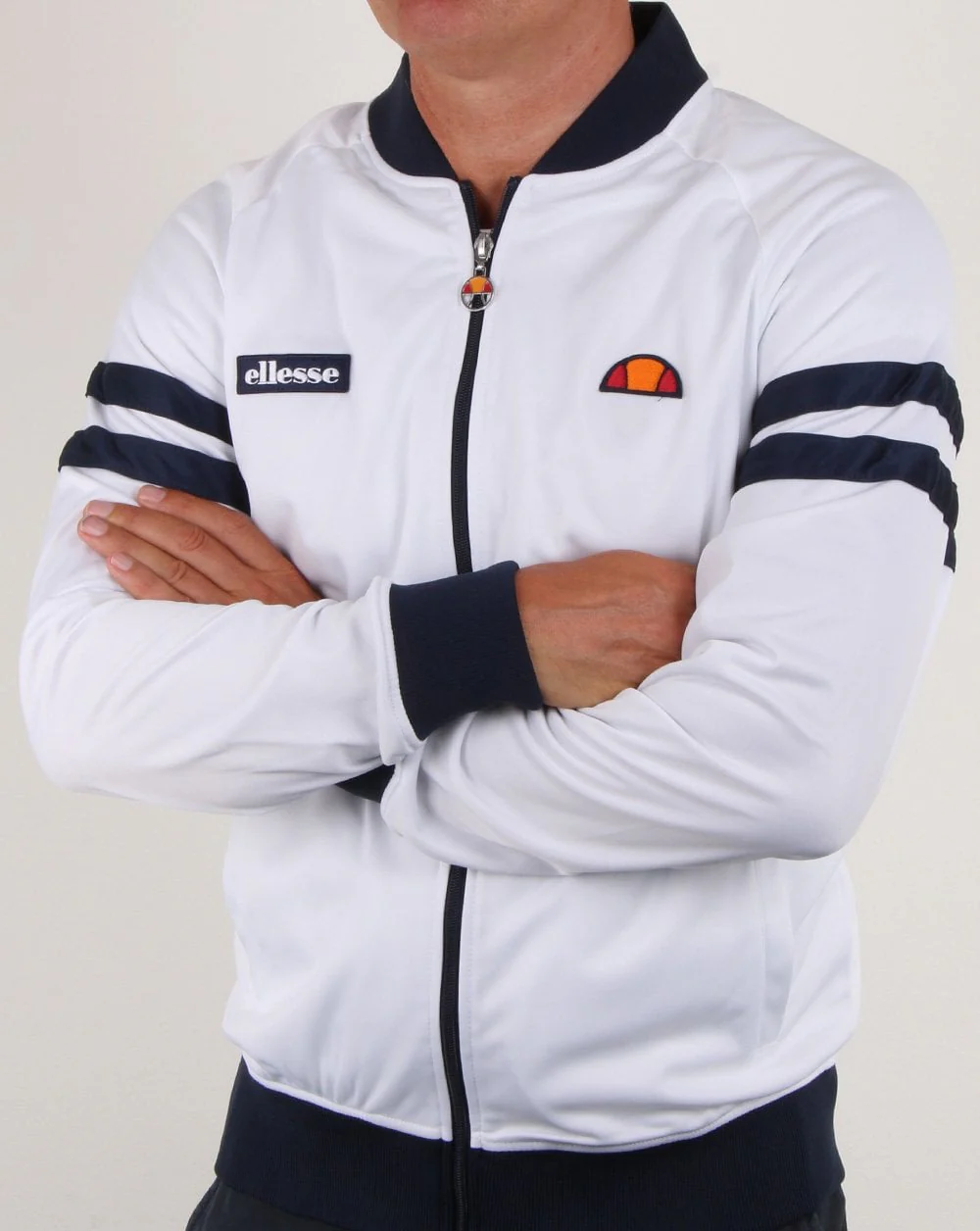 Ellesse Romeo Track Top White/navy - Image 4