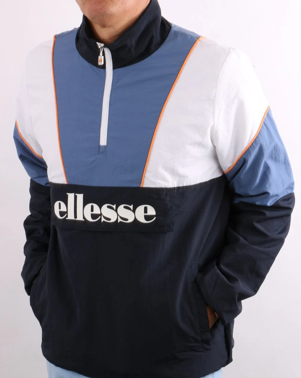 Ellesse Sapor Overhead Jacket Navy - Image 4