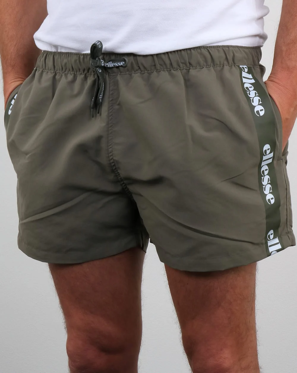 Ellesse Scorfano Swim Shorts Dusty Olive - Image 3