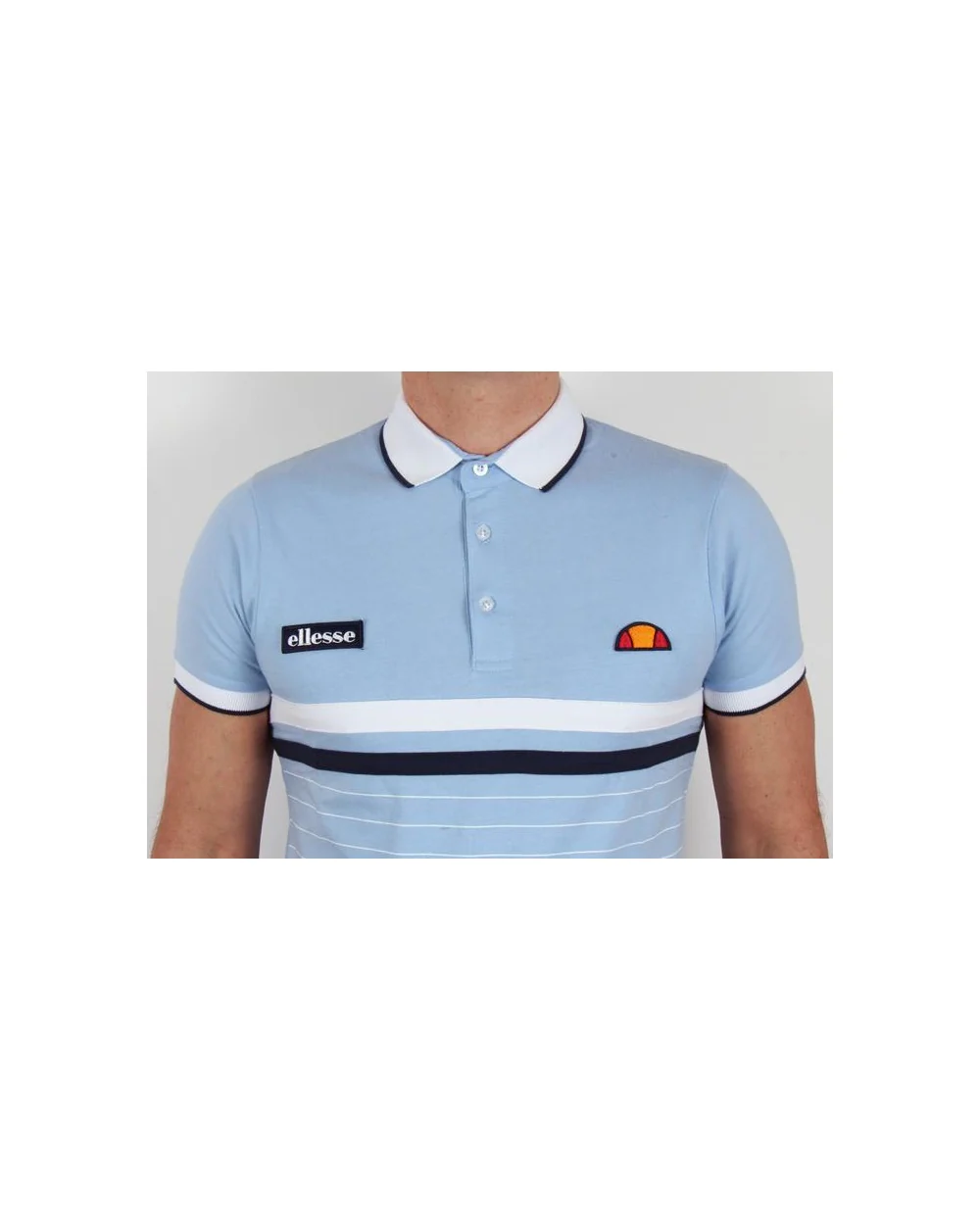 Ellesse Seppi Polo Shirt Sky Blue - Image 2