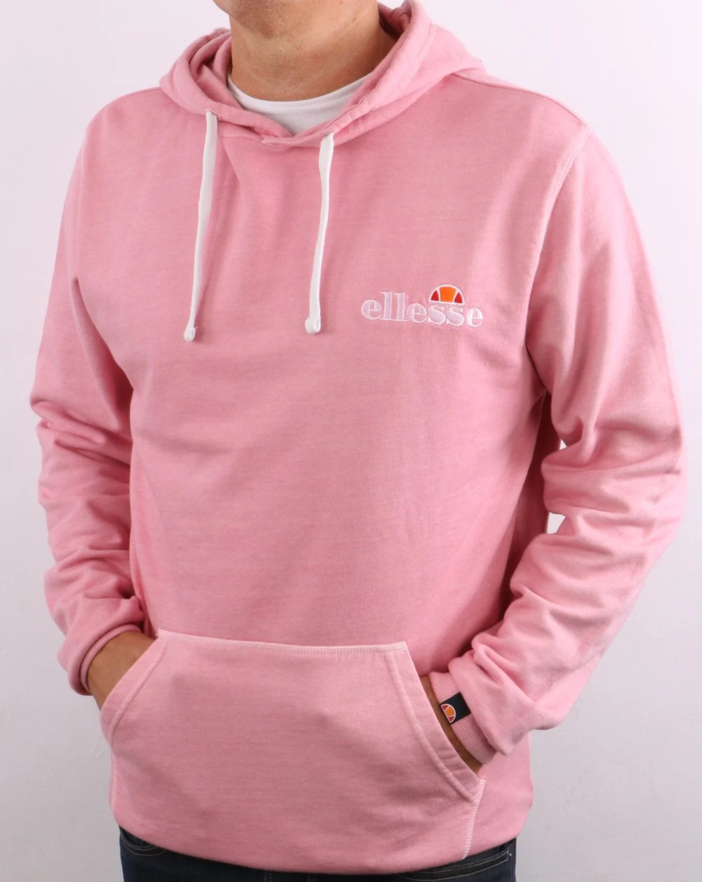 Ellesse Small Logo Hoody Faded Pink - Image 2