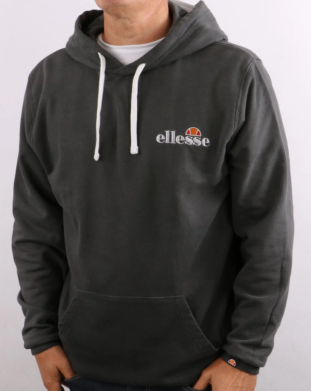 Ellesse Small Logo Hoody Graphite - Image 3