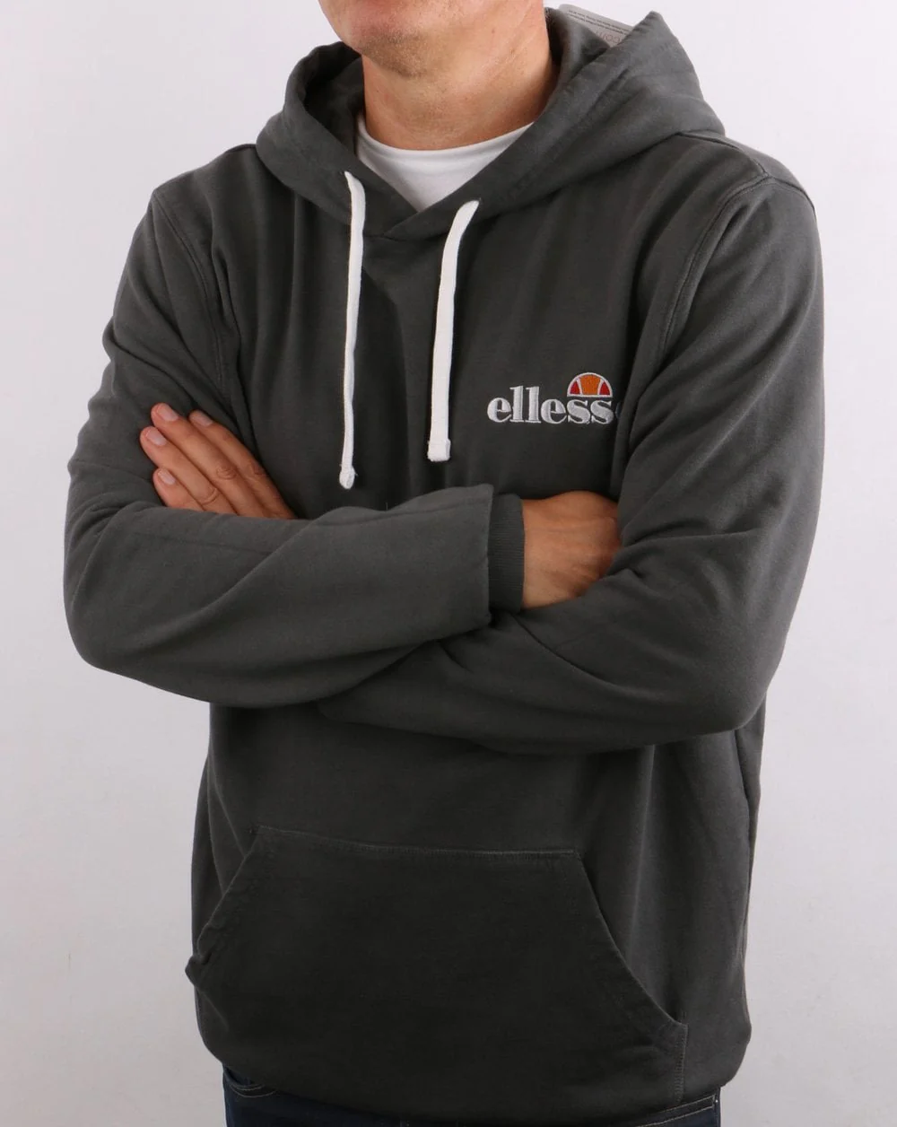 Ellesse Small Logo Hoody Graphite - Image 4