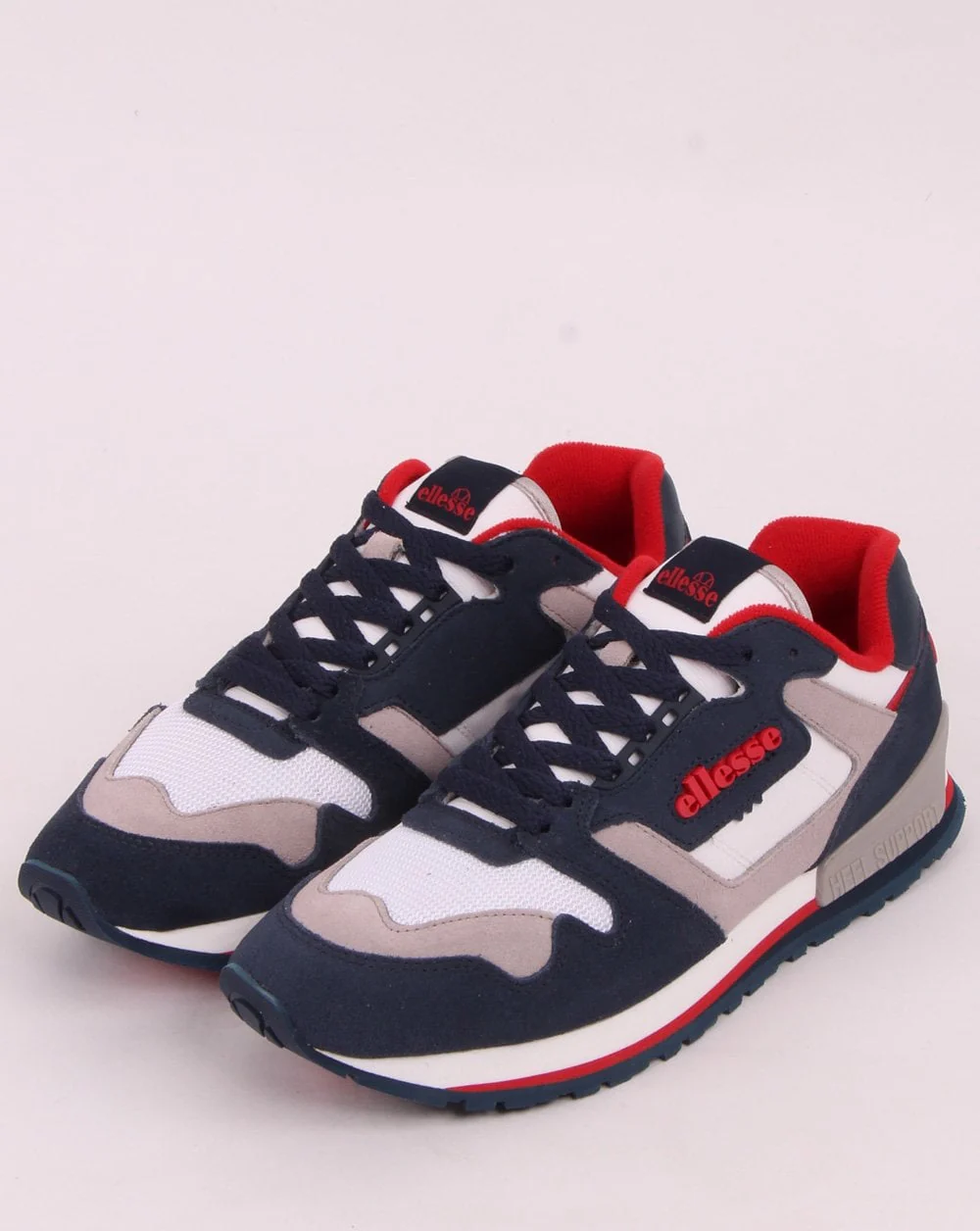 Ellesse Suede Am Trainer Dark Blue/Grey/White - Image 3