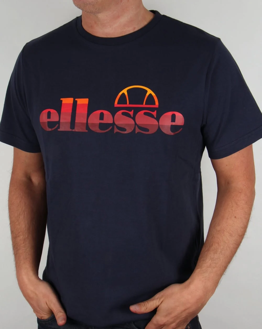 Ellesse Sunset Logo T-shirt Navy