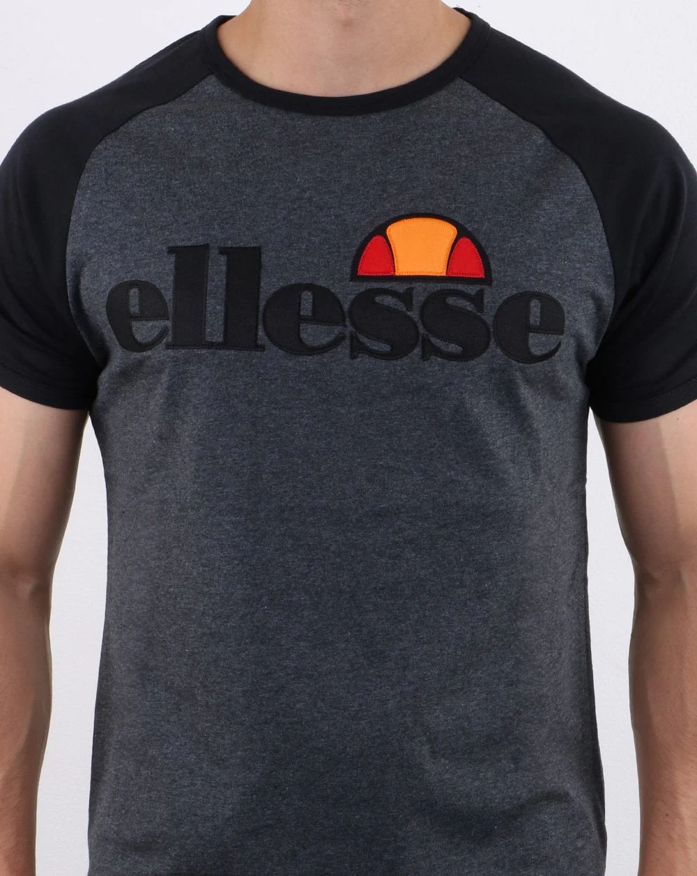 Ellesse T Shirt Dark Grey/Black - Image 4