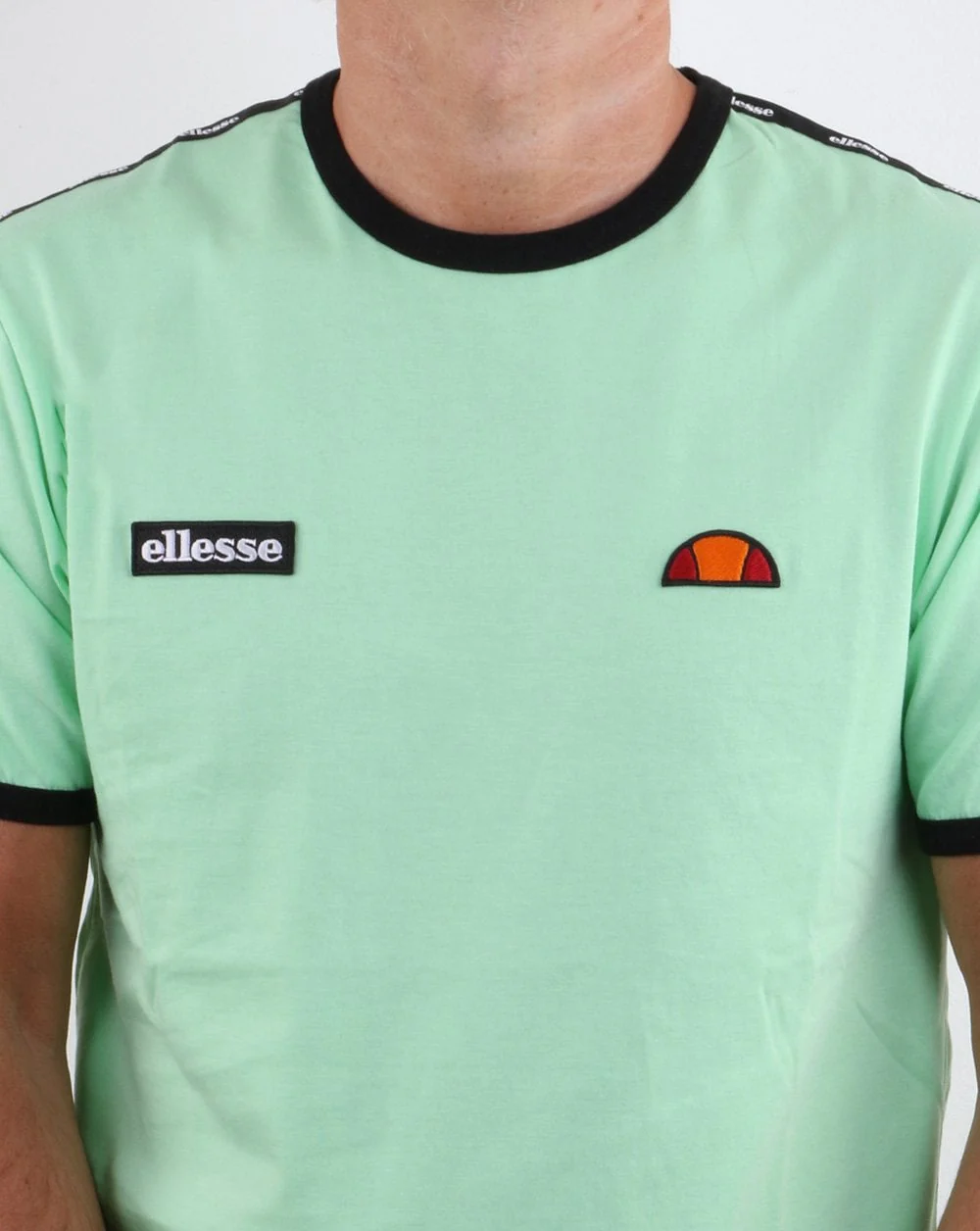 Ellesse Taping T Shirt Green - Image 4