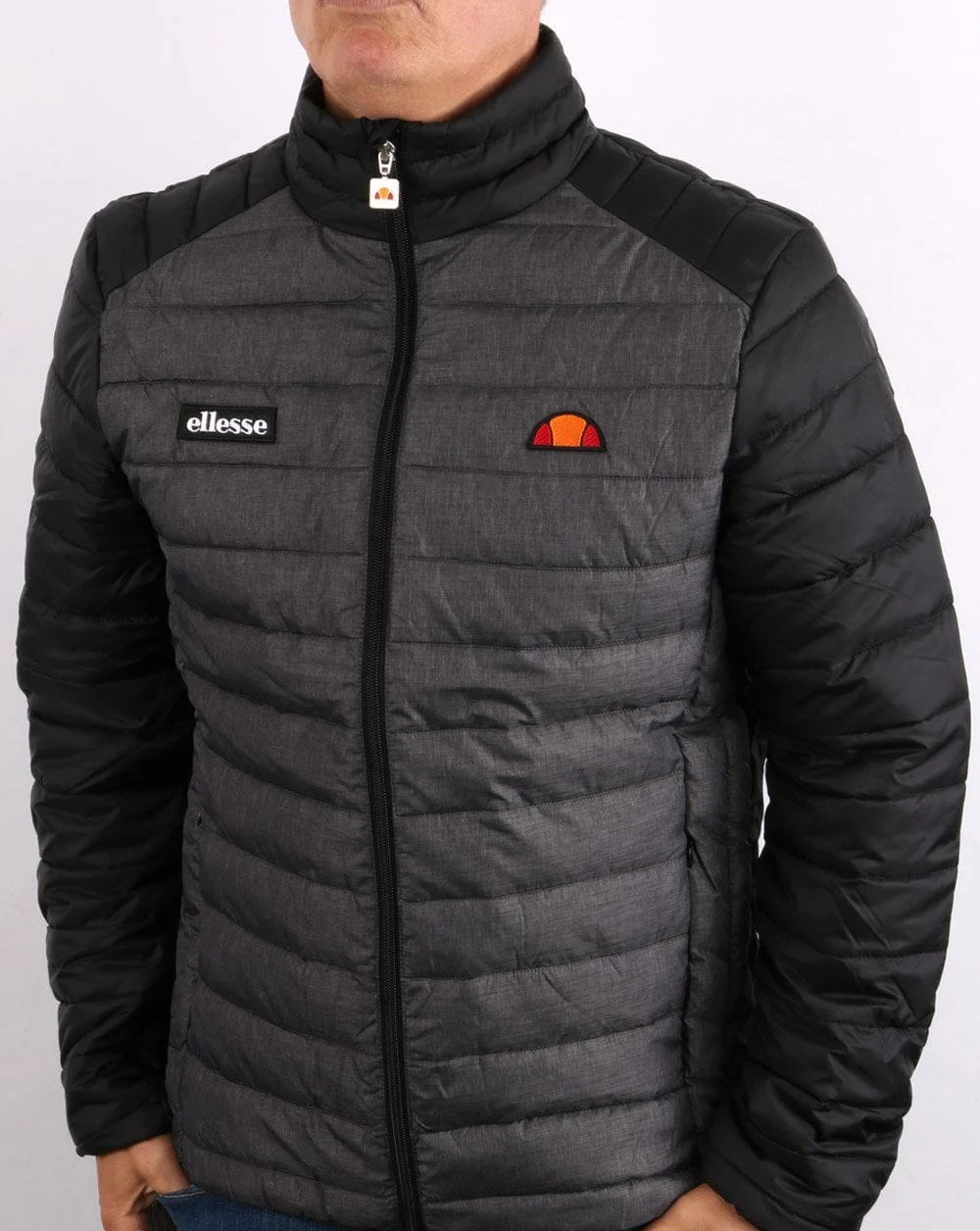 Ellesse Tartaro Padded Jacket Dark Grey Marl - Image 2
