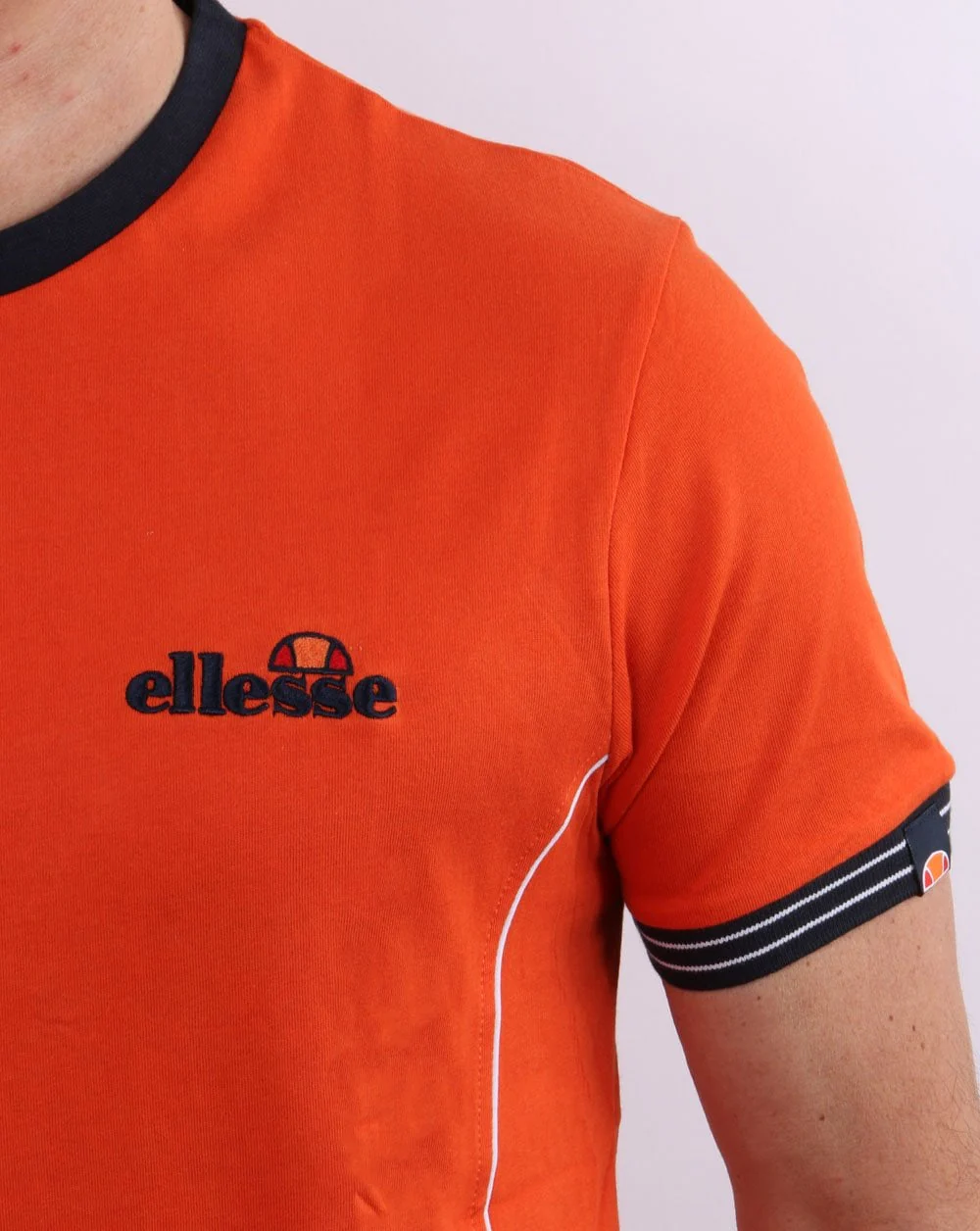 Ellesse Terracotta T Shirt Dark Orange - Image 3