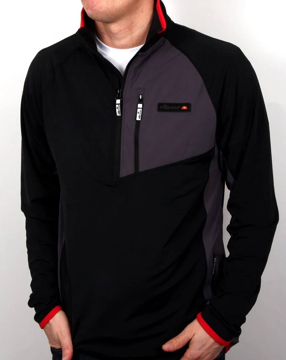 Ellesse Togano Outdoor Performance Top Black - Image 3