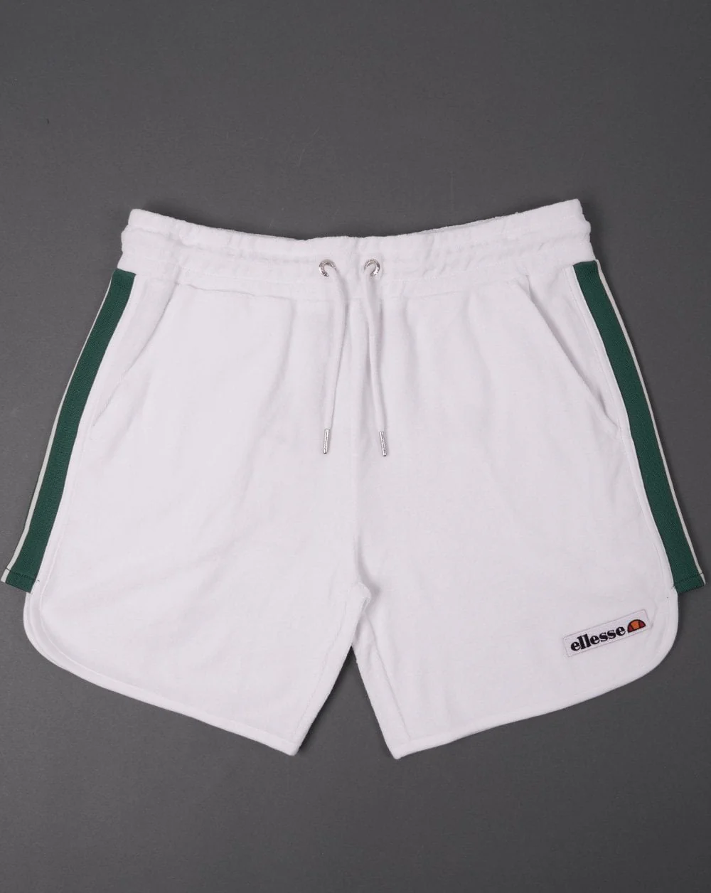 Ellesse Towelling Shorts White/Green