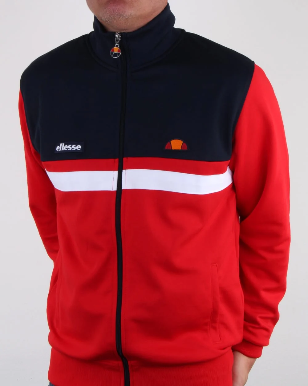 Ellesse Trasimeno II Track Top Red/Navy