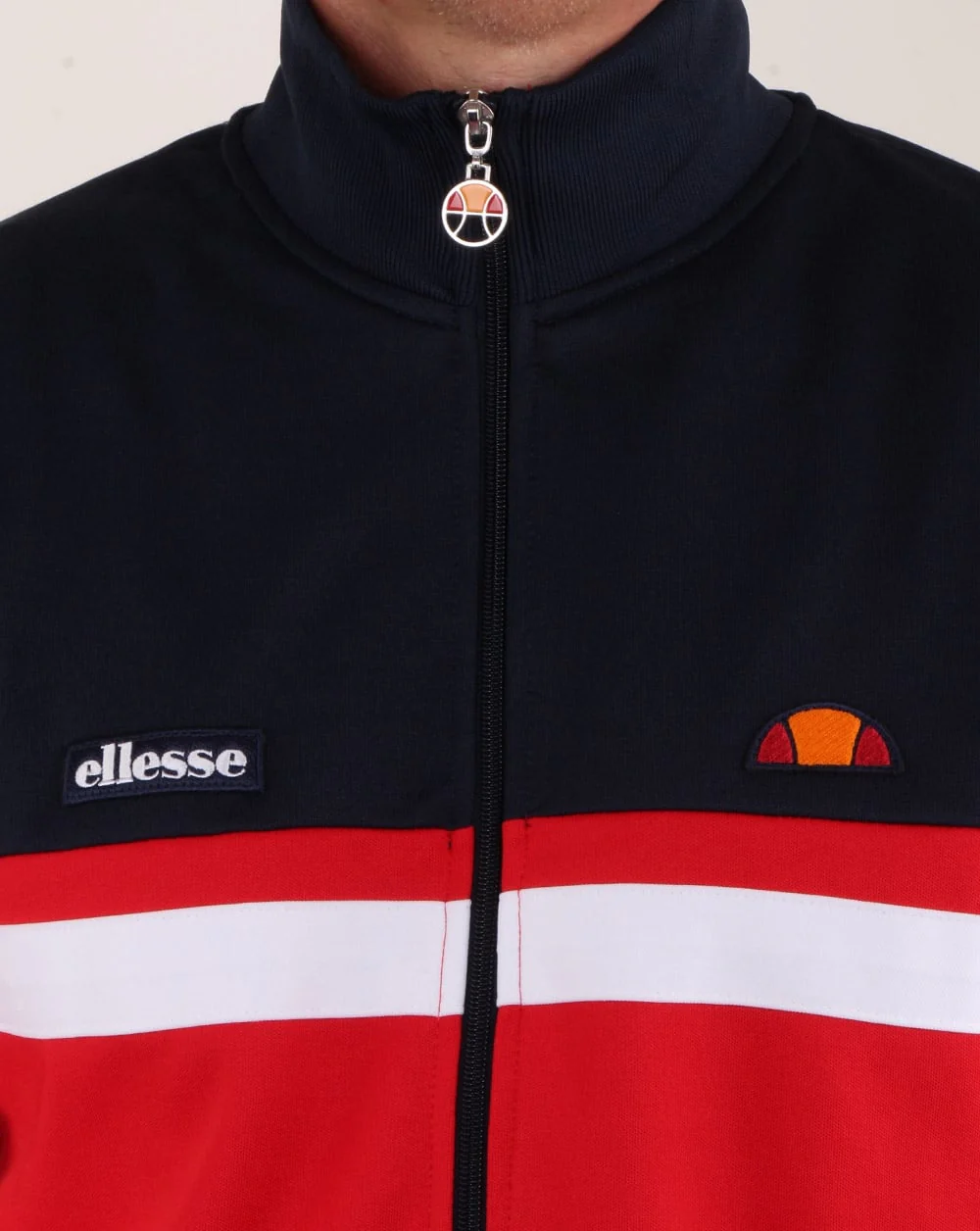 Ellesse Trasimeno II Track Top Red/Navy - Image 4