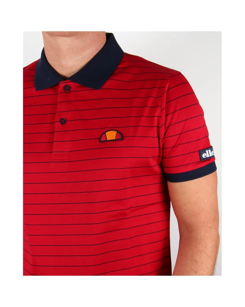 Ellesse Triesti Polo Shirt Red - Image 2