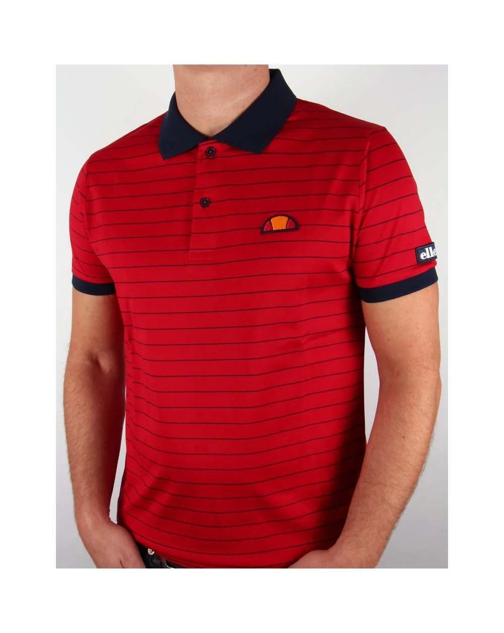 Ellesse Triesti Polo Shirt Red - Image 3