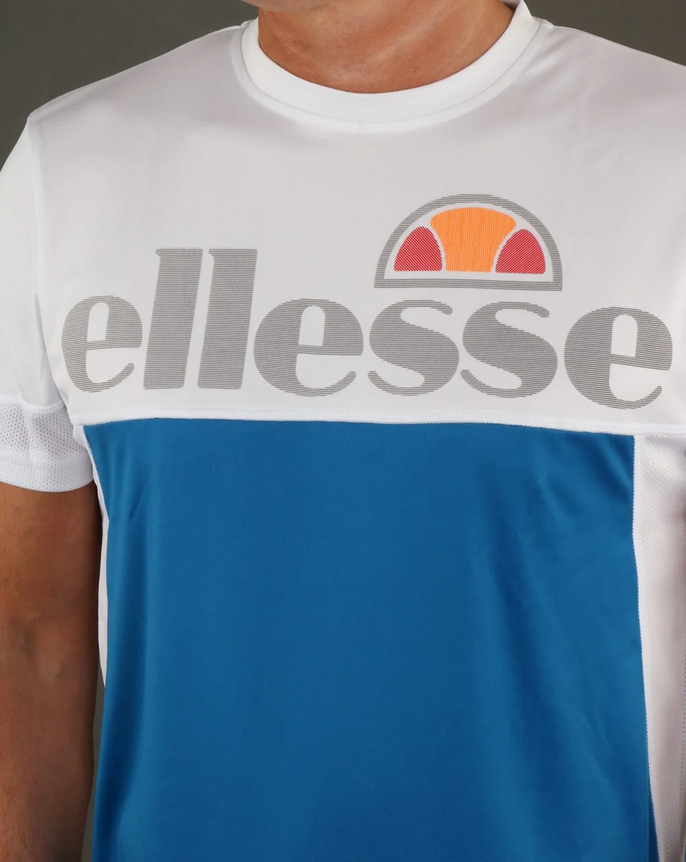 Ellesse Triton T Shirt Imperial Blue/White - Image 2