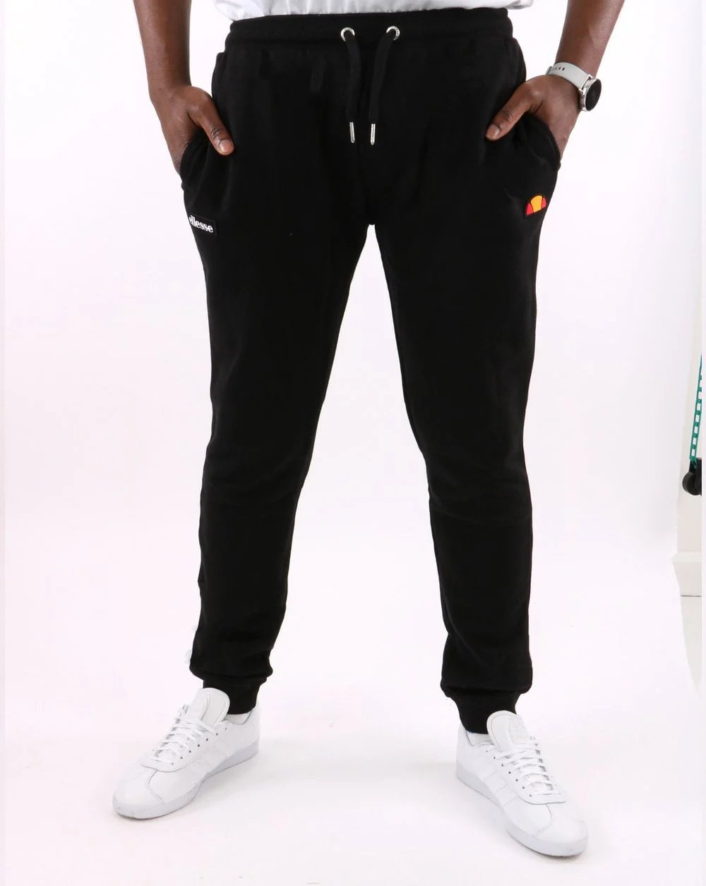 Ellesse Twin Badge Jog Pants Black