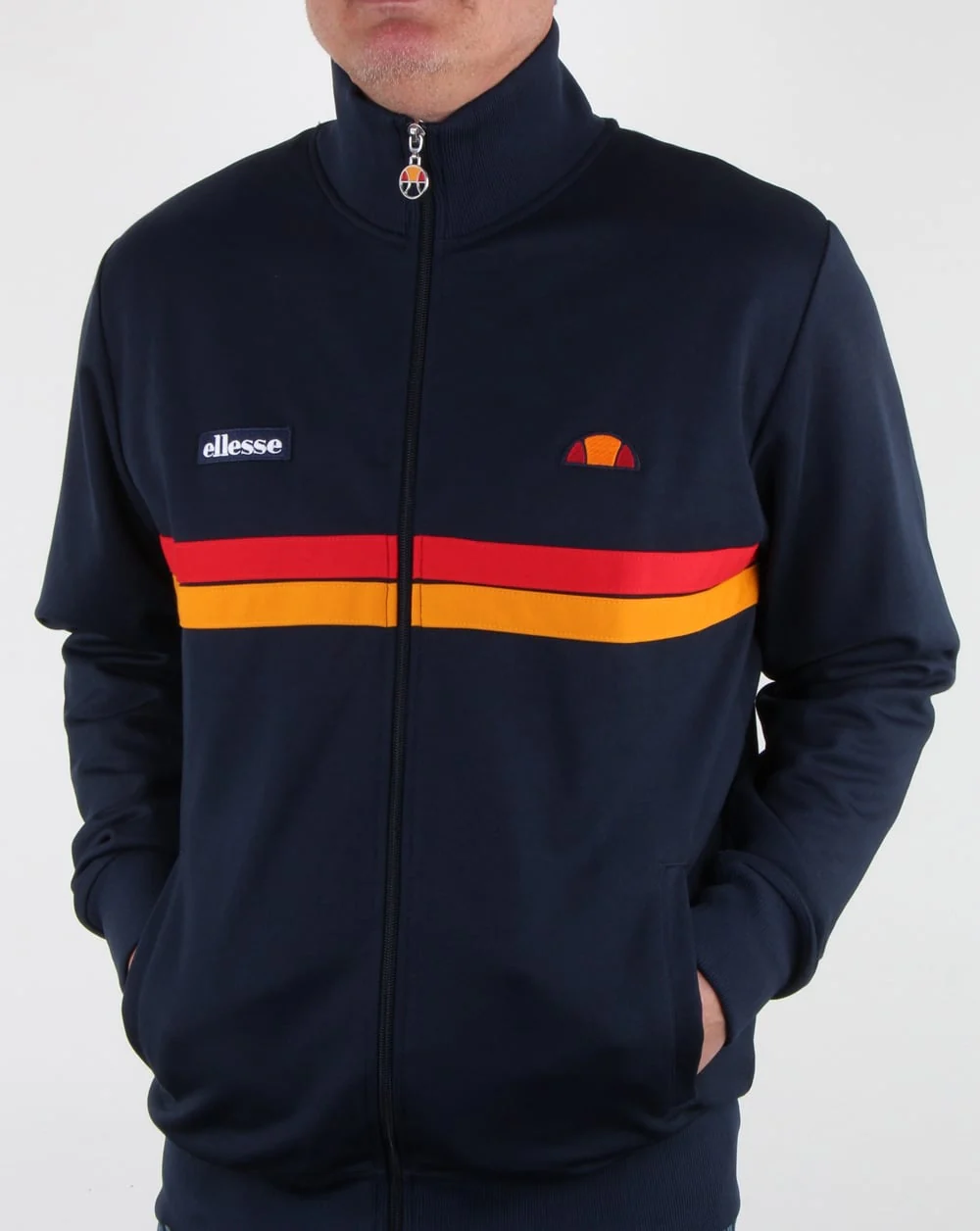 Ellesse Twin Stripe Track Top Navy