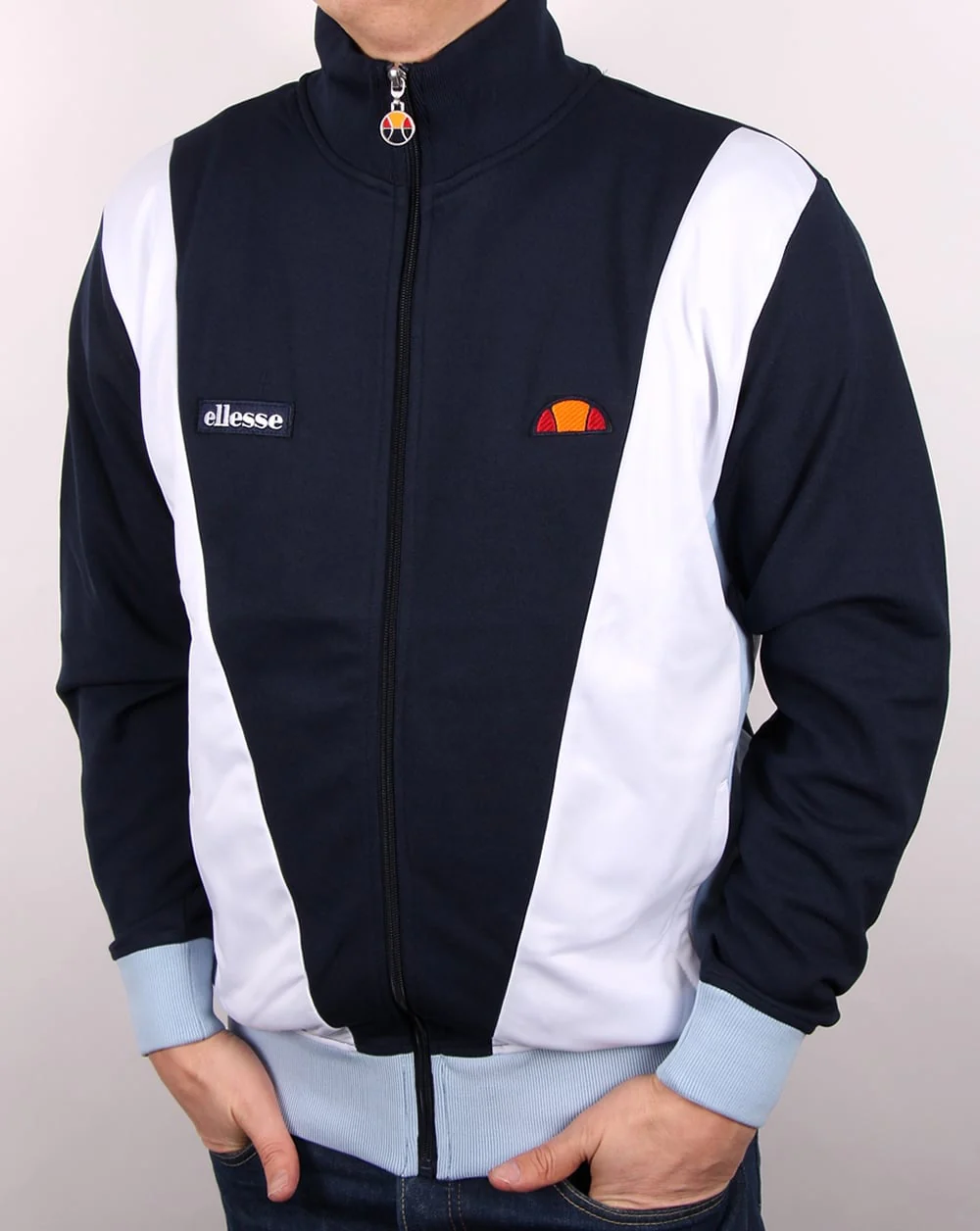 Ellesse Vilas Track Top Navy/white/sky - Image 2