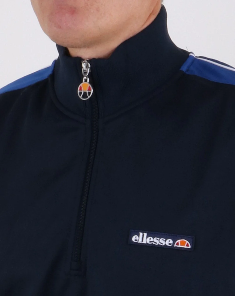 Ellesse Vinio Quarter Zip Track Top Navy - Image 3