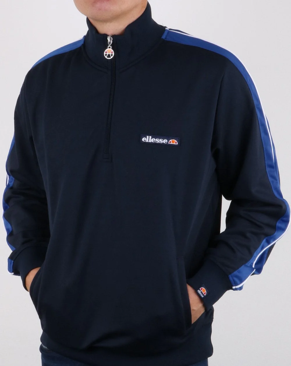 Ellesse Vinio Quarter Zip Track Top Navy - Image 4
