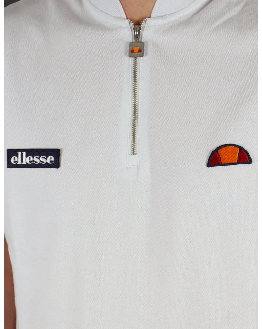 Ellesse Vipiteno Zipped T-shirt White - Image 2