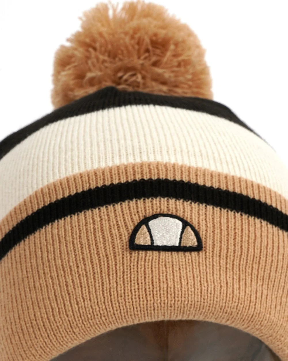 Ellesse Zando Pom Pom Beanie Sand/Off White/Black - Image 2