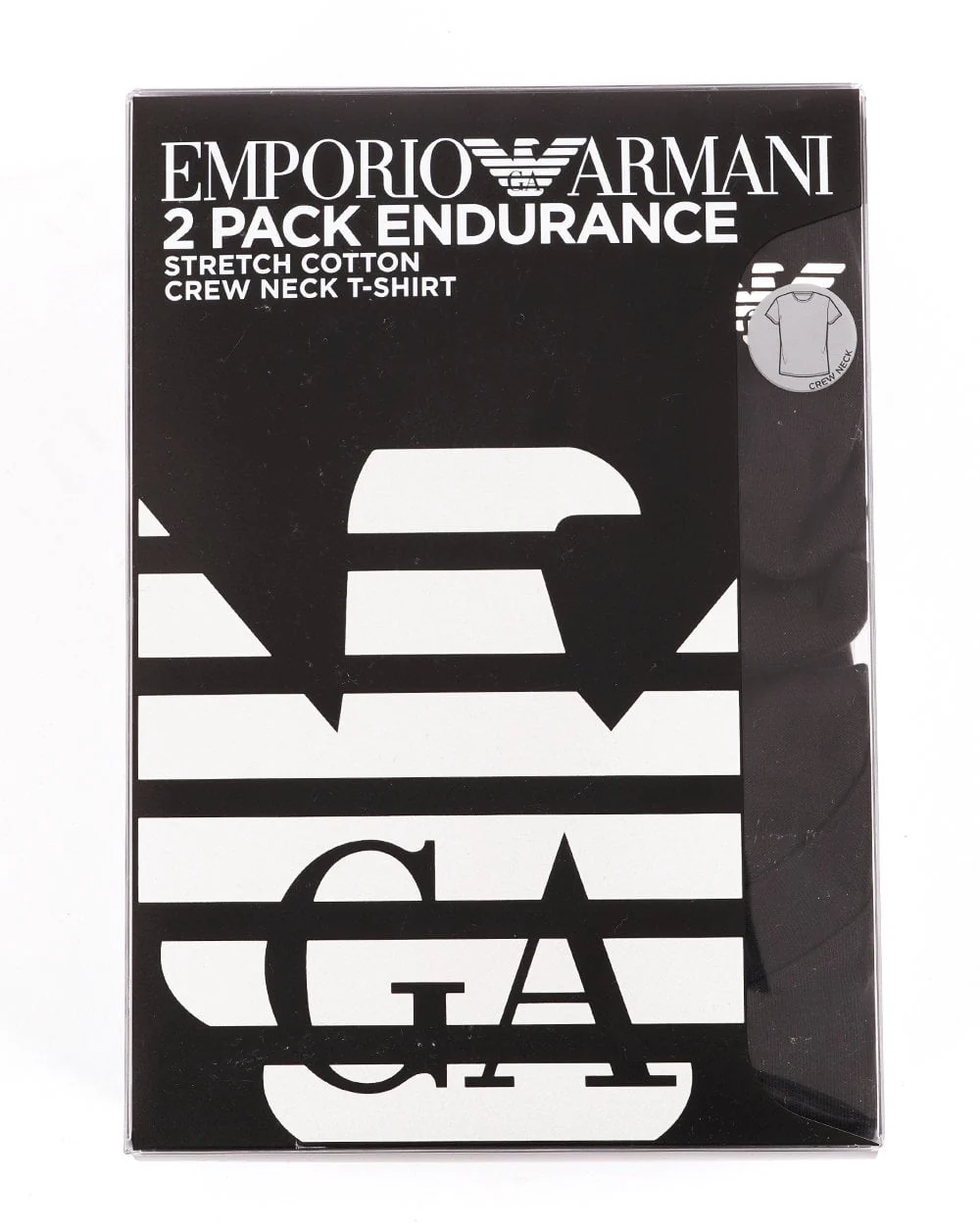 Emporio Armani 2 Pack T Shirts Black/Black - Image 2