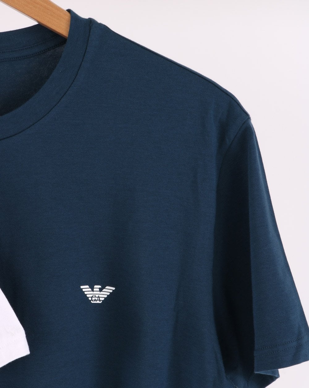 Emporio Armani 2 Pack T Shirts White/Navy - Image 3