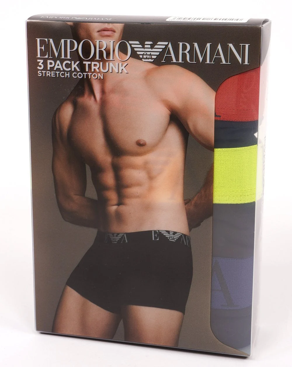 Emporio Armani 3 Pack Boxer Shorts Black/Multi - Image 2
