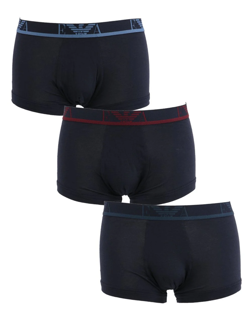 Emporio Armani 3 Pack Boxer Shorts Marine/Red/Multi
