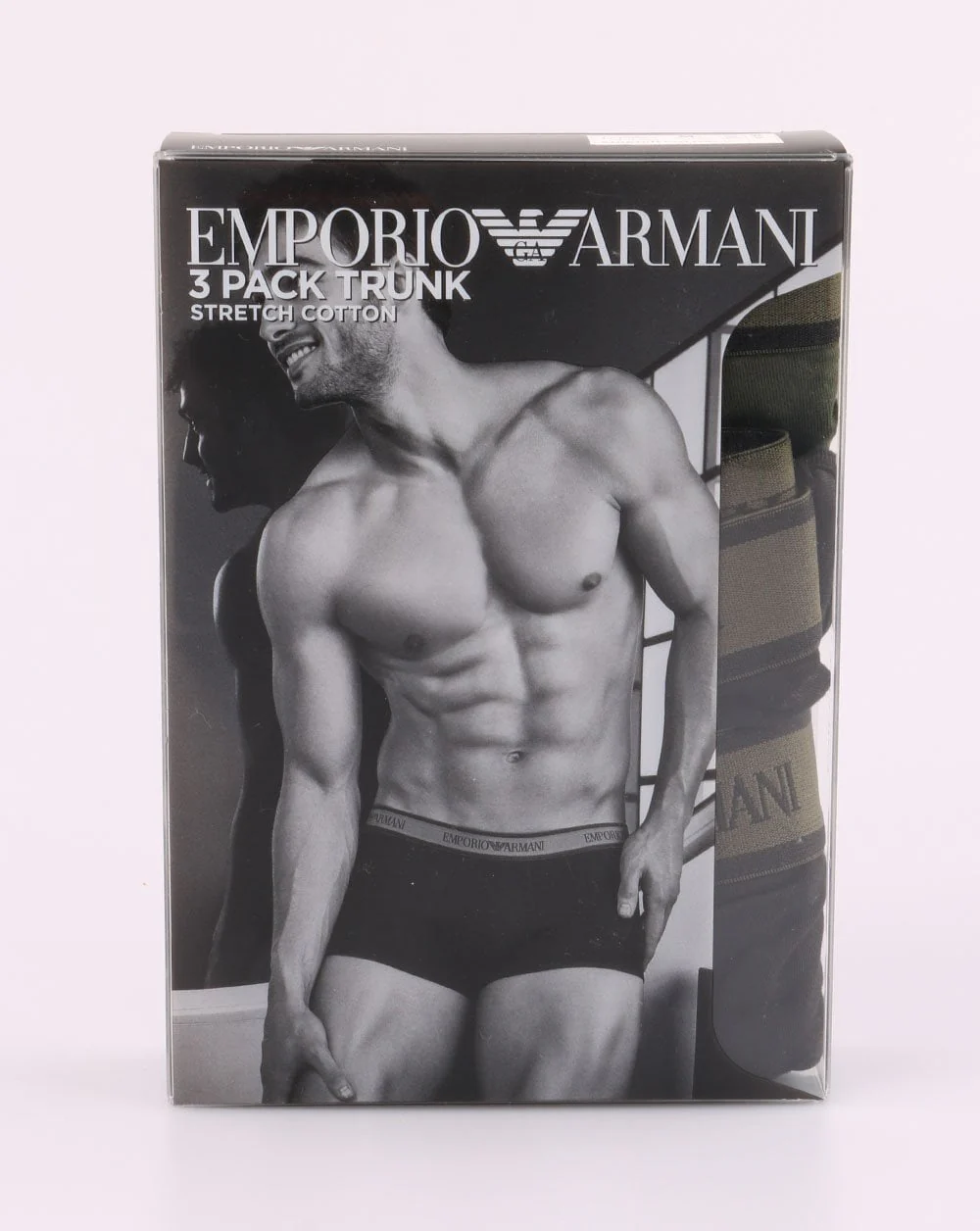 Emporio Armani 3 Pack Boxer Shorts Navy/Grey - Image 2