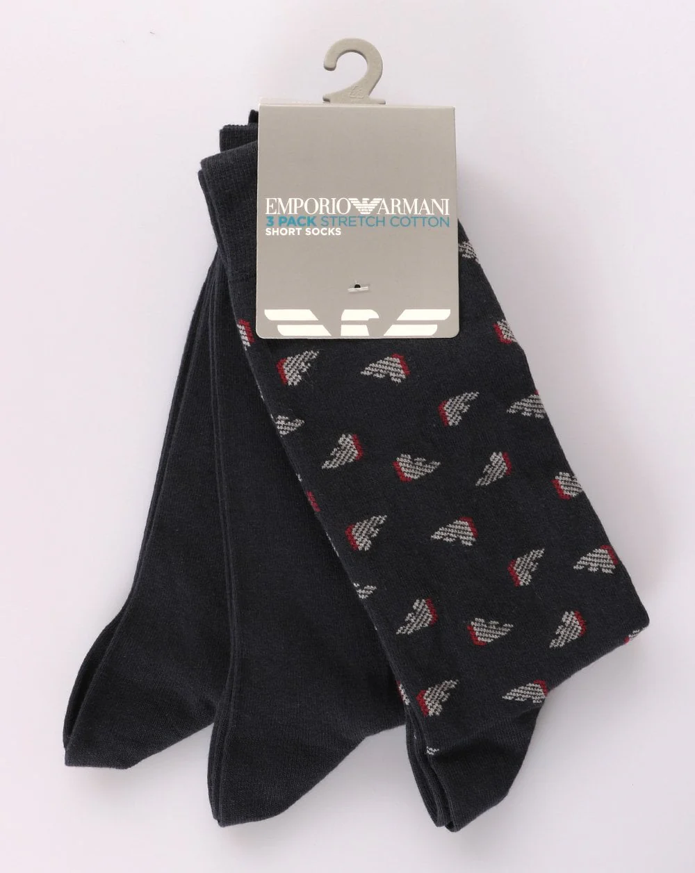 Emporio Armani 3 Pack Socks Black